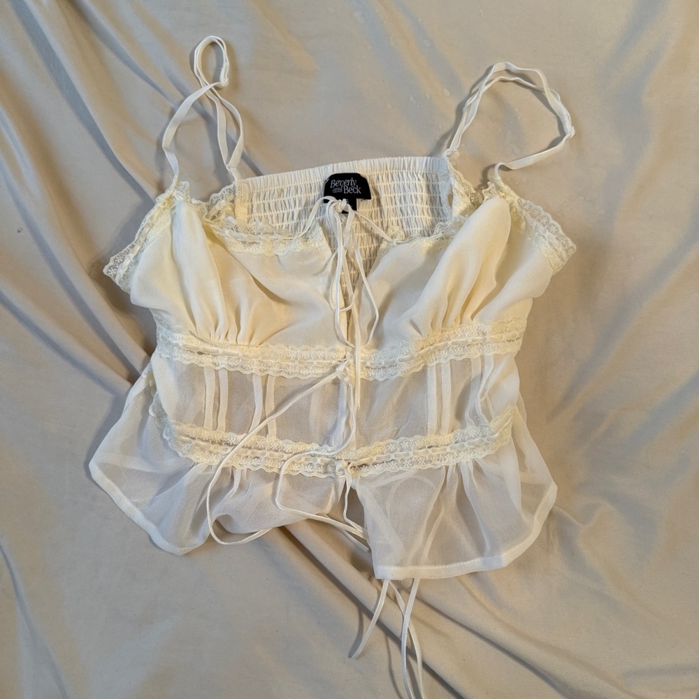Sheer Cream Top